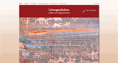 Desktop Screenshot of mein-leben-aufgeschrieben.de
